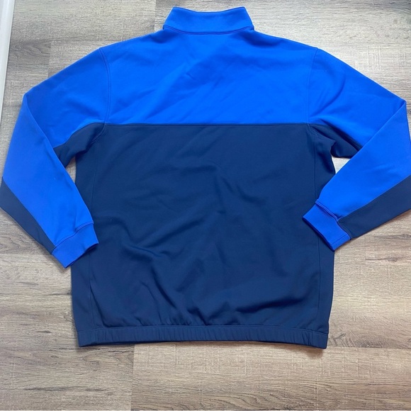 Nike Golf 1/4 Zip Pullover fleece Sweatshirt Blue Therma Fit Large - Picture 7 of 7